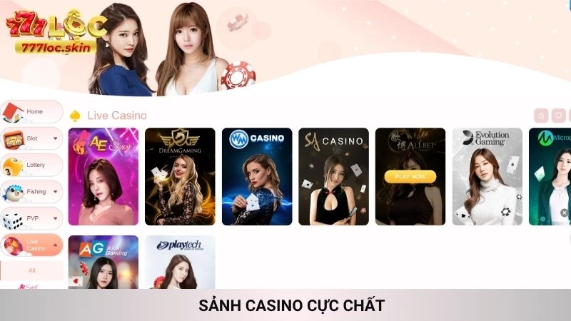 Sảnh Casino cực chất
