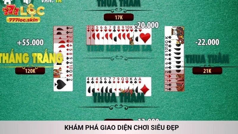 Tiến lên đếm lá 777loc - Chơi ngay, sát phạt cực đã 3 Khám phá giao diện chơi siêu đẹp