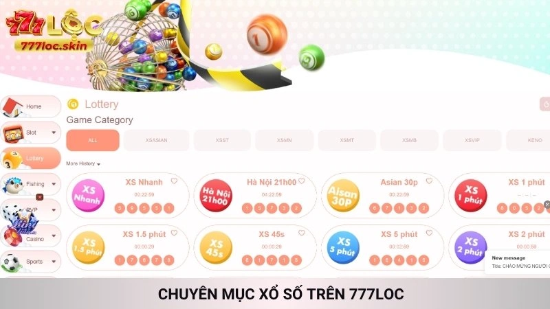 Chuyên mục Xổ số trên 777loc
