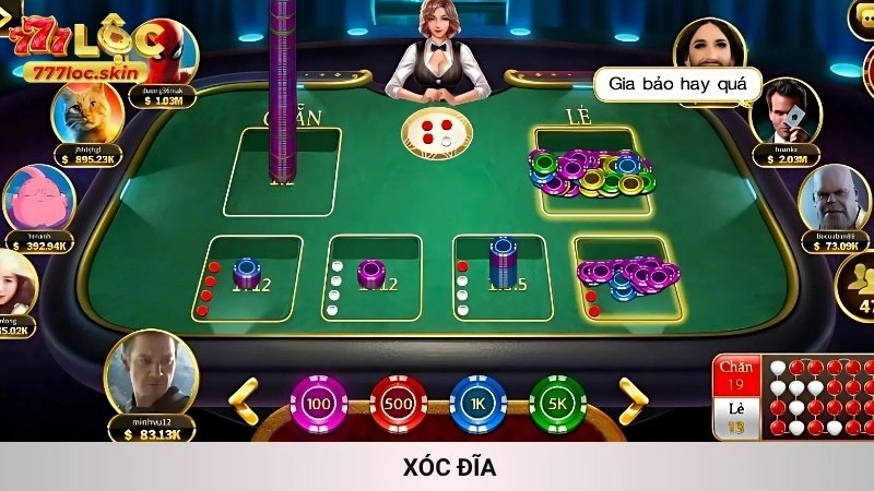 Xóc đĩa online 777loc - Cầu đẹp, dễ bắt, trả thưởng nhanh 1 Xóc Đĩa 777loc